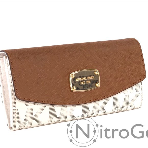 Michael Kors Jet Set Slim Flap Wallet Brand New